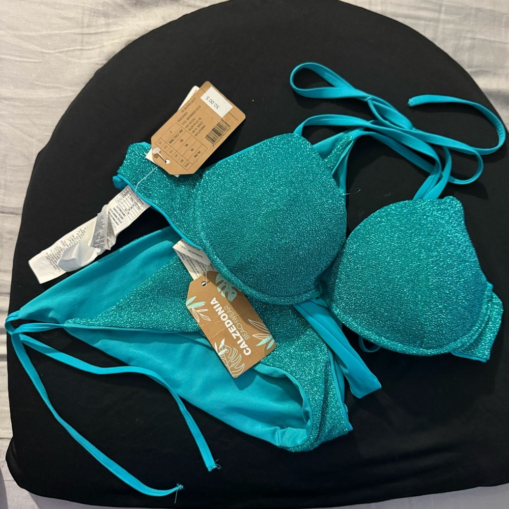 Vix Sparkling Teal Bikini Set